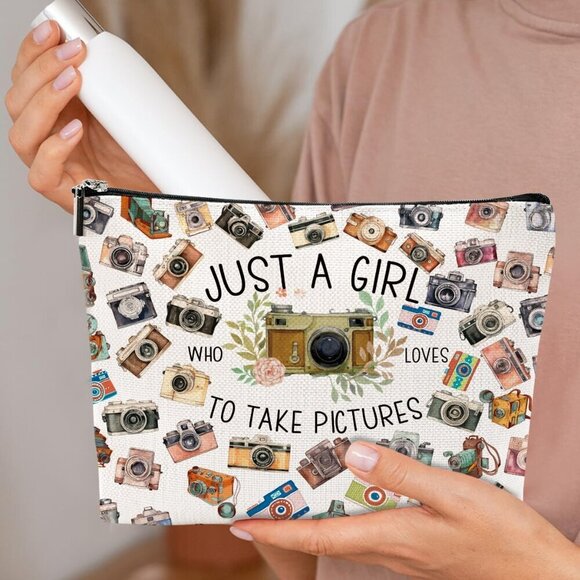 Photographer Gifts Makeup Bag Photo Lover Gifts Photography Gifts Cosmetic Bag C - Picture 2 of 6